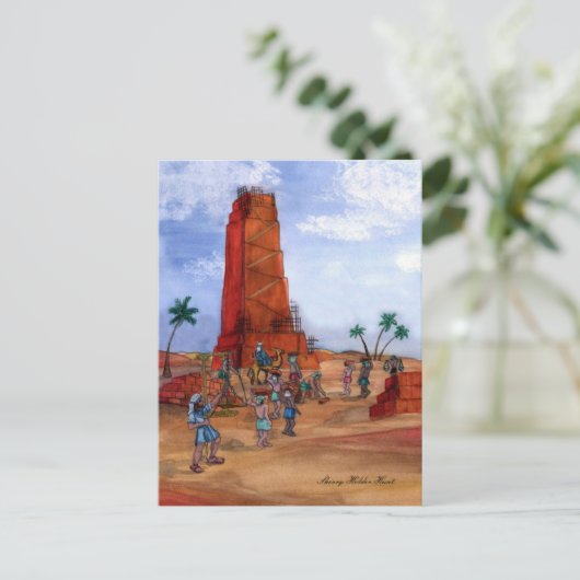 Tower of Babel Postcard Postkarte (Stehend Vorderseite)