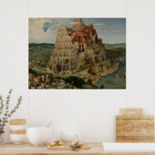 Tower of Babel von Pieter Bruegel the Elder Poster (Küche)