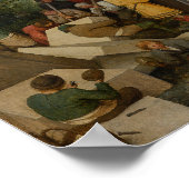 Tower of Babel von Pieter Bruegel the Elder Poster (Ecke)