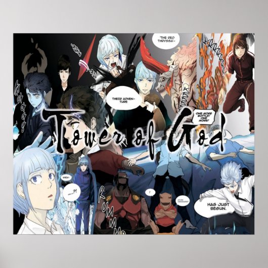 Tower of God Baam Rak and Khun Collage Poster (Vorne)