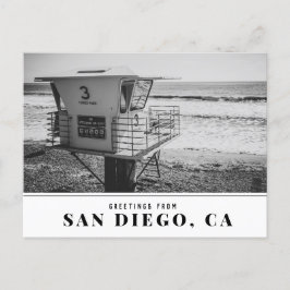 Tower of Lifeguard am Torrey Pines Beach San Diego Postkarte