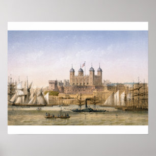 Tower of London, c.1862 (color litho) Poster