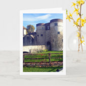 Tower of London Castle, England Karte (Gelbe Blume)