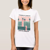 Tower of London England abstrakte Reisemöglichkeit T-Shirt (Vorderseite)