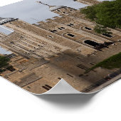 Tower of London England aus dem Fluss über gesehen Poster (Ecke)