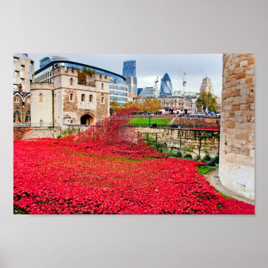 Tower Of London Poppies Red Poppy Poster (Vorne)