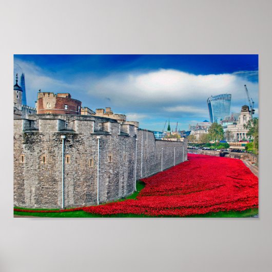 Tower Of London Poppies Red Poppy Poster (Vorne)