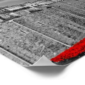 Tower of London Poppies Red Poppy Poster (Ecke)