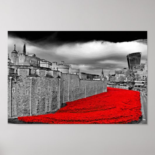 Tower of London Poppies Red Poppy Poster (Vorne)