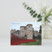 Tower of London Post Card Postkarte (Stehend Vorderseite)
