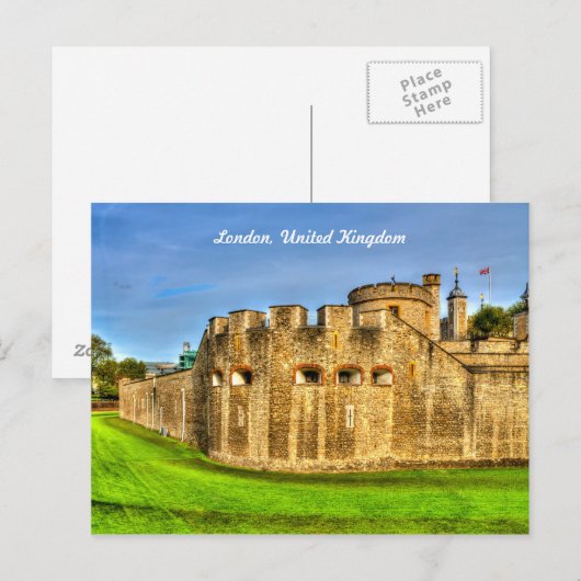 Tower of London Postkarte (Vorne/Hinten)