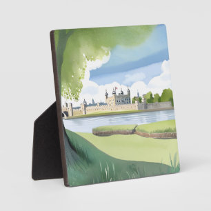 Tower of London UK Aquarell-Landschaft Fotoplatte