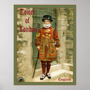 Tower of London ~ Vintage Travel Poster