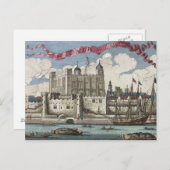 Tower of London Von der Themse aus gesehen Postkarte (Vorne/Hinten)