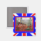 Tower of London Yeomen Warders (Beefeater Guards) Magnet (Vorderseite/Rückseite)