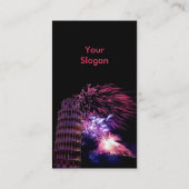 Tower of Pisa Fireworks Visitenkarte (Rückseite)