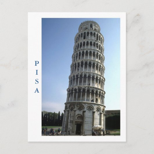 "Tower of Pisa, Italy" postcard Postkarte (Vorderseite)