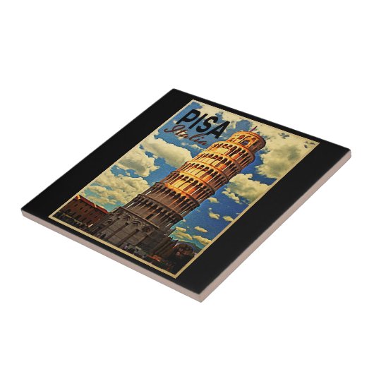 Tower of Pisa ltaly Fliese (Seite)