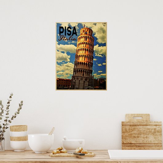 Tower of Pisa ltaly Poster (Küche)