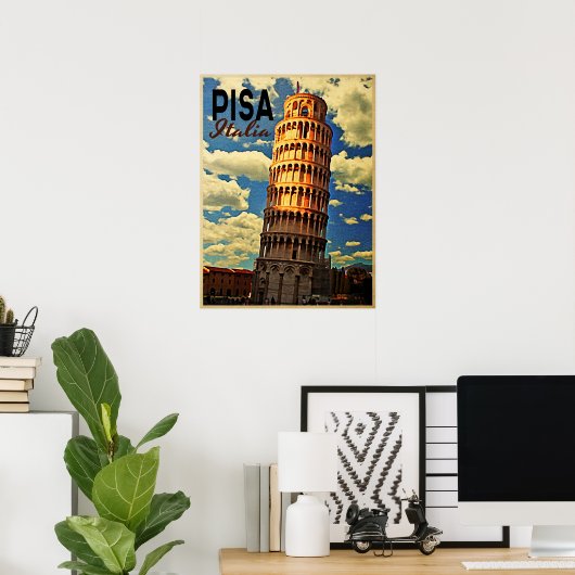 Tower of Pisa ltaly Poster (Heimbüro)