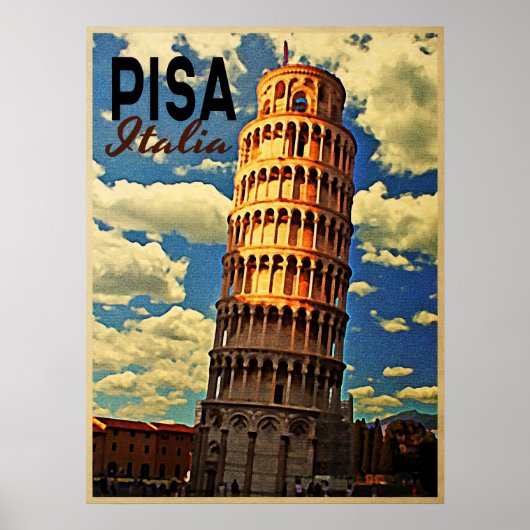 Tower of Pisa ltaly Poster (Vorne)