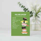 Tower of Sushi - Ein wahrer Genuss Sushi Freunde N Einladung (Stehend Vorderseite)