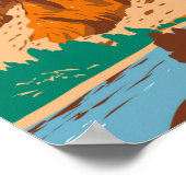 Tower Rock Staat Park Montana Vintag Poster (Ecke)