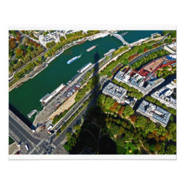 Tower Shadow Paris Fotodruck