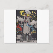 Tower Tarot card image Postkarte (Vorderseite)