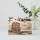 Tower von Gediminas Vilnius Postkarte (Stehend Vorderseite)