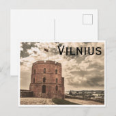 Tower von Gediminas Vilnius Postkarte (Vorne/Hinten)