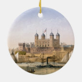 Tower von London, C.1862 (Farbelitho) Keramik Ornament (Hinten)