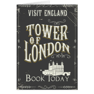 Tower von London England Vintage Poster