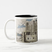 Tower von London Gesehen von der Themse Zweifarbige Tasse (Links)