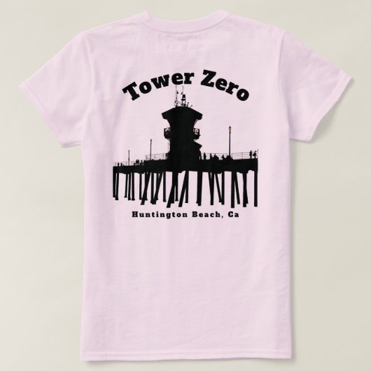 Tower Zero Silhouette (Frauen) T-Shirt (Design Rückseite)