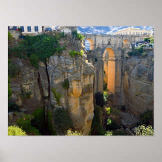 Towerbrücke - Ronda - das wirkliche Spanien Poster