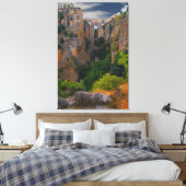 TOWERING AUS OBEREM RONDA, SPANIEN LEINWANDDRUCK (Insitu (Schlafzimmer))