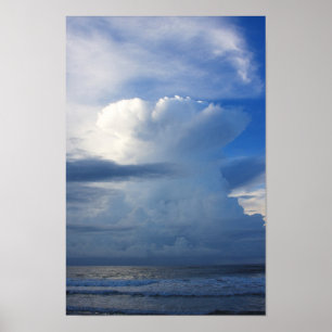 Towering Coastal Cloud Poster