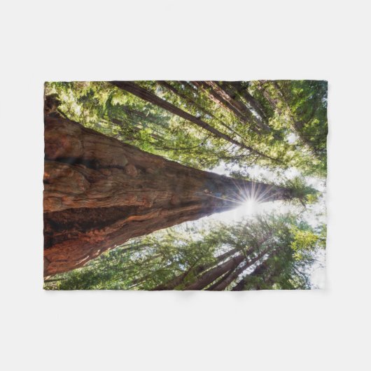 Towering Redwoods Fleecedecke (Vorderseite (Horizontal))
