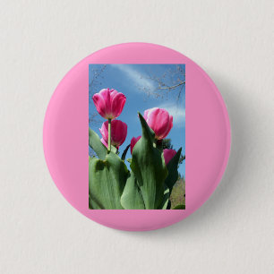 Towering Tulips Button