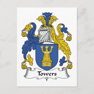 Towers Familienwappen Postkarte