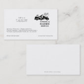Towing Roadside Wrecker Service Business Card Visitenkarte (Vorne/Hinten)