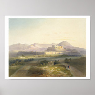 Town and citadel of Ghuznee, plate 18 from 'Scener Poster