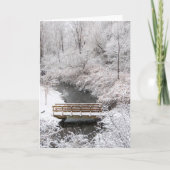 Town Brook im Januar Karte (Vorderseite)