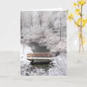 Town Brook im Januar Karte (Gelbe Blume)