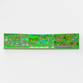 Town-Campground-Safari Straßen für Autos 2,5x12Ban Banner