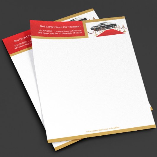 Town Car Letterhead Briefkopf