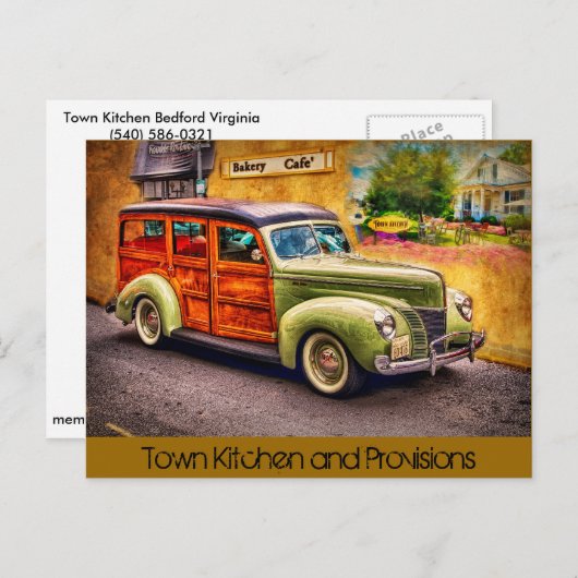 Town Kitchen Postkarte (Vorne/Hinten)