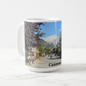 Town of Canmore in Alberta Canada Kaffeetasse (Vorderseite Links)