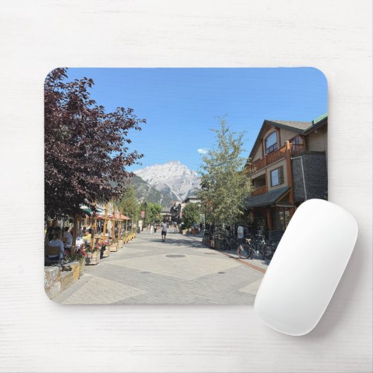 Town of Canmore in Alberta Canada Mousepad (Mit Mouse)